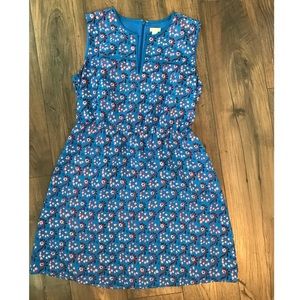 J. Crew floral dress with elastic waistband